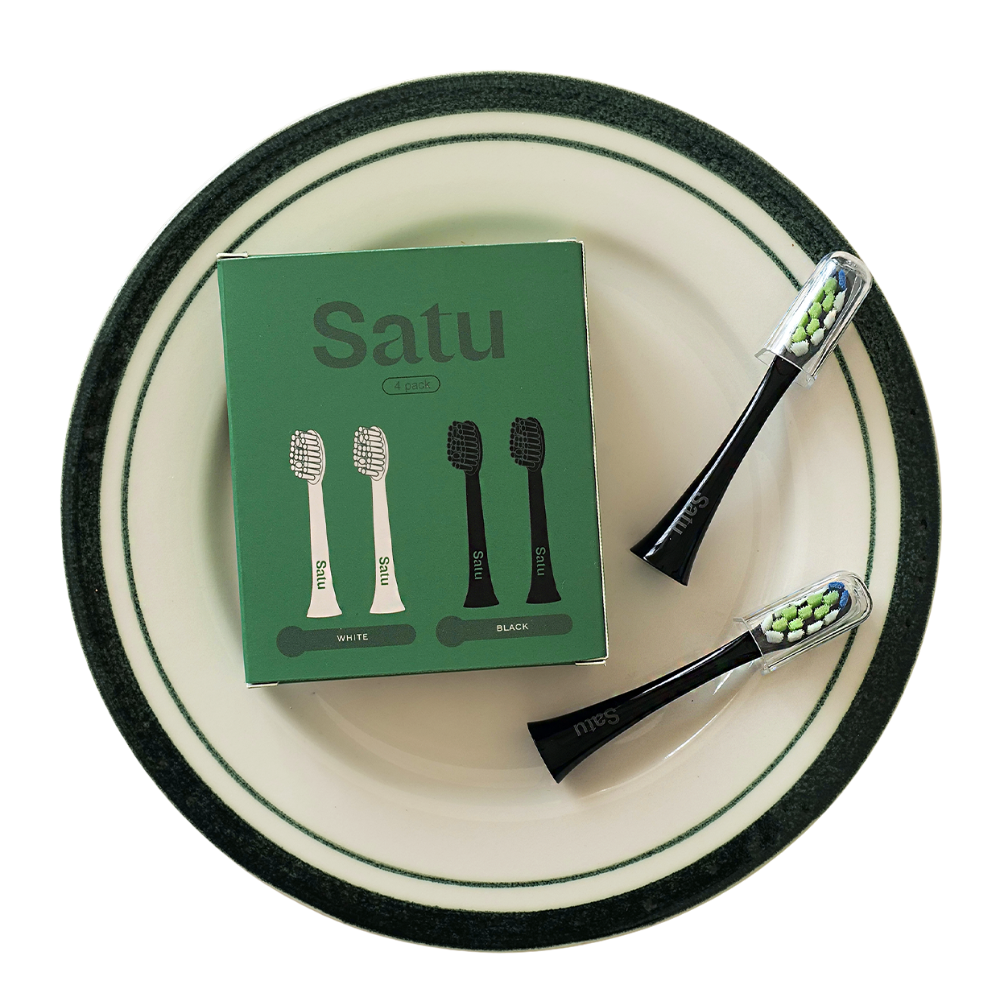SATU TWO 电动牙刷补充包 黑