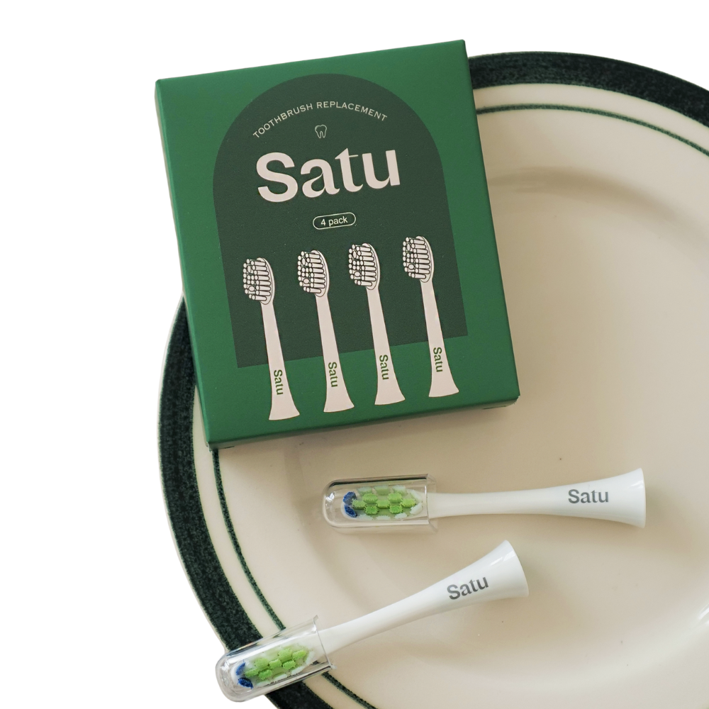 SATU TWO 电动牙刷补充包 白