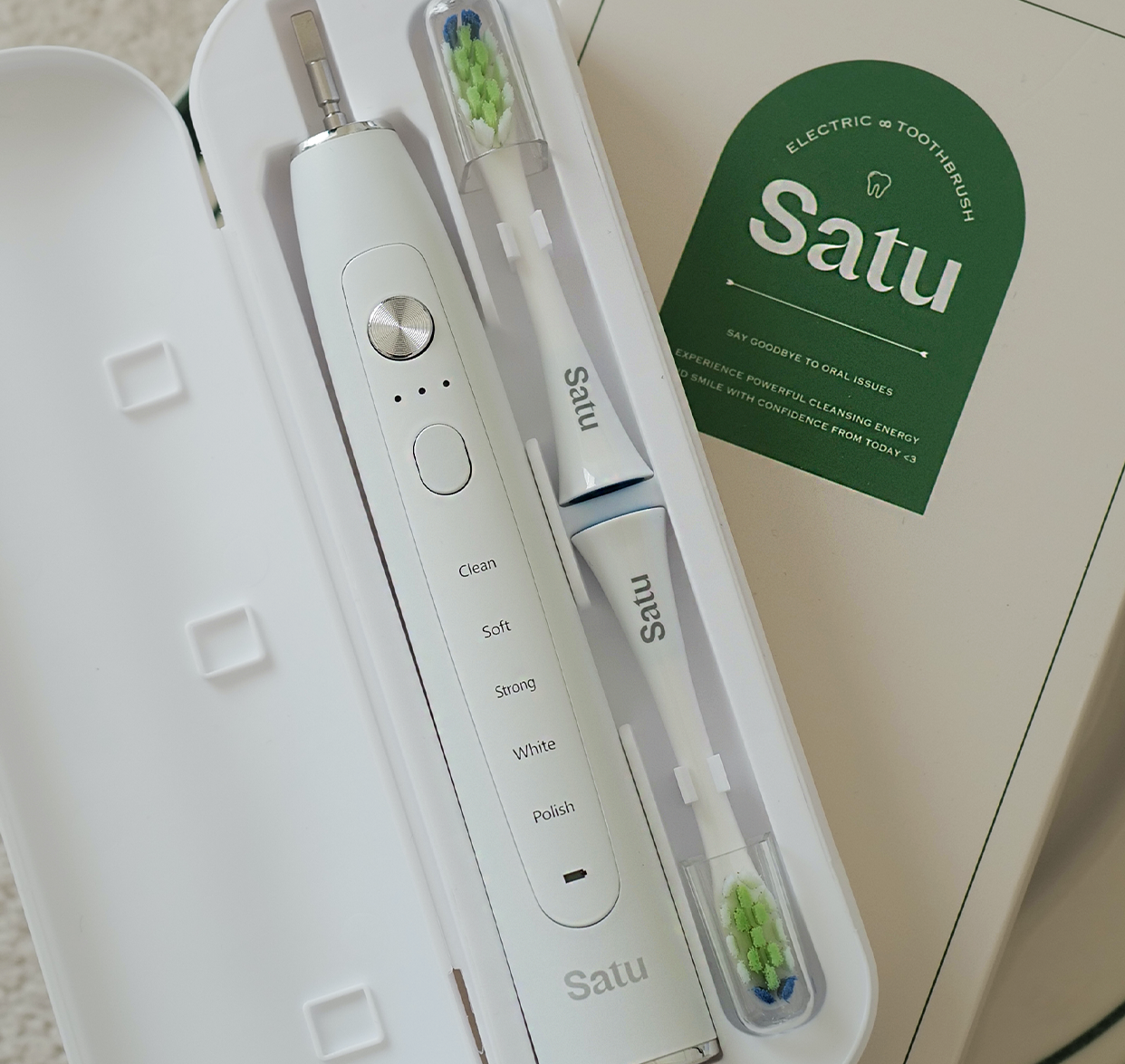 SATU TWO 电动牙刷 白