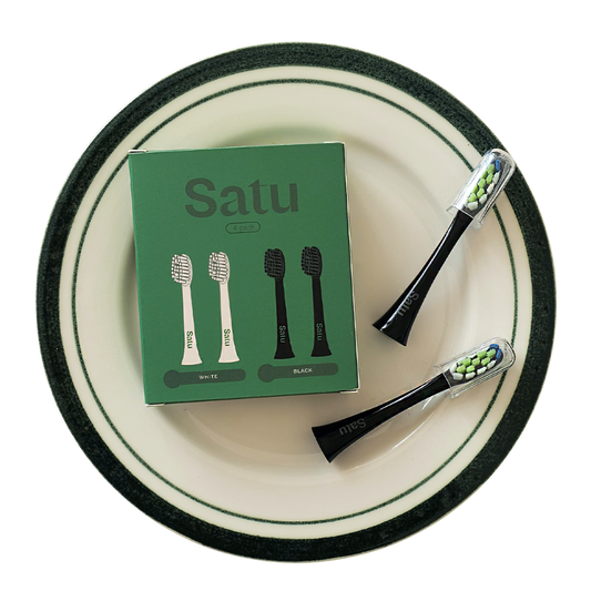 SATU TWO 电动牙刷补充包 黑