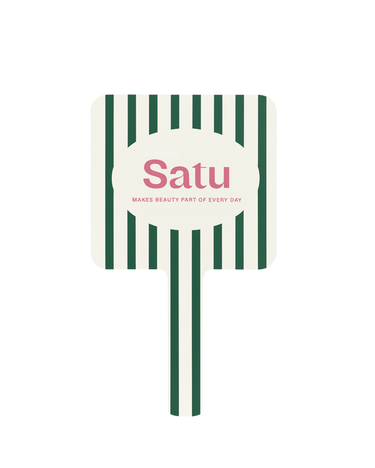 SATU 质感条纹手持镜