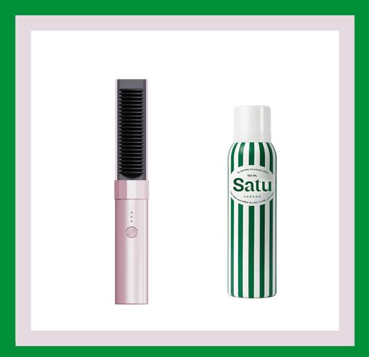 SATU HAIR MINI 直髮梳&SATU 净油蓬松喷雾